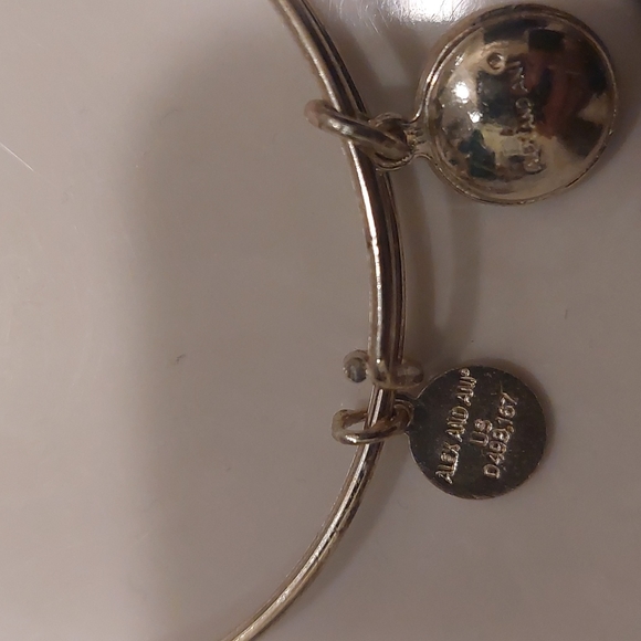 Alex and Ani Blue Zircon Charm Bangle Bracelet NWOT - Picture 6 of 7